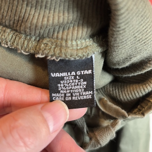 Vanilla Star army green size large cotton joggers - Picture 6 of 6